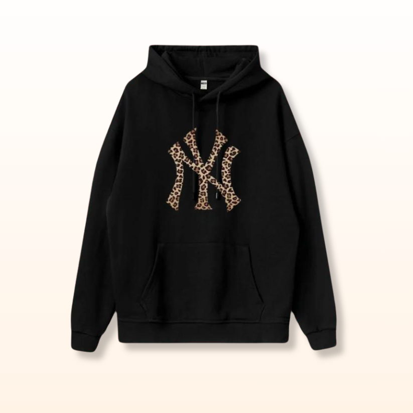 Viral New York Leopard Hoodie Ember Silk